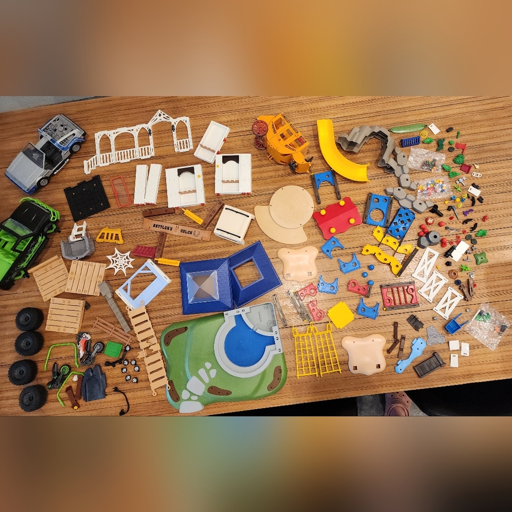 assorted playmobil bundle set of parts